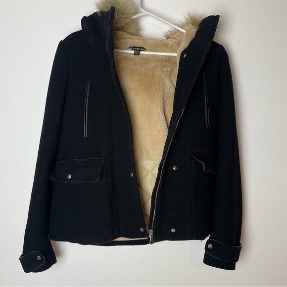 Zara wool Coat with with large hood - Picture 4 of 12